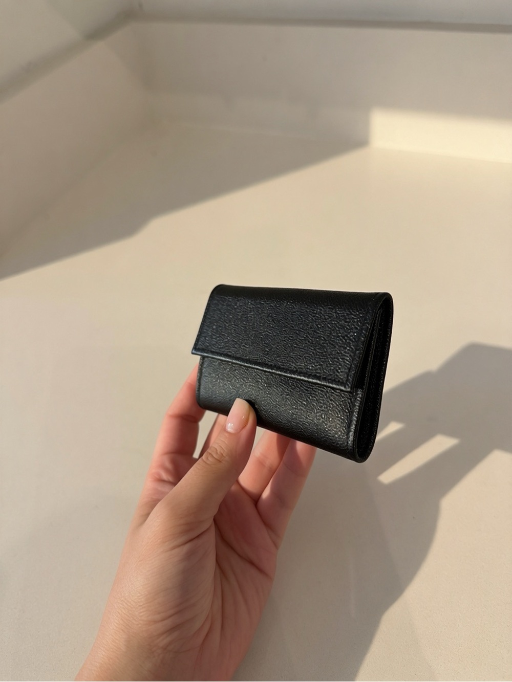 Classic Black Leather key holder